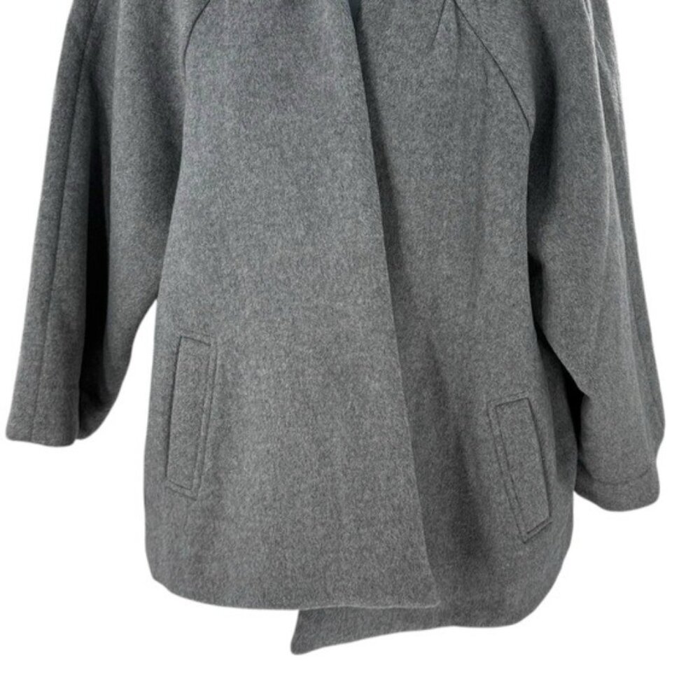 Tuckernuck NEW Gray Odelie Cape Relaxed Fit Wide Sleeve Mid-Length Jacket M/L - Picture 7 of 12